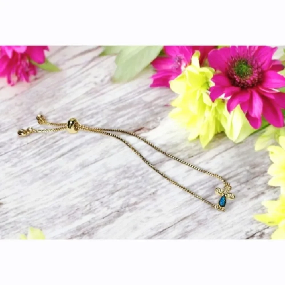 Adjustable Cross Bracelet - Bolo Slider Style